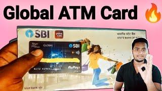 Global ATM card Unboxing 2023 l SBI Global Debit card Review हिंदी में l SBI atm card unpacking !!