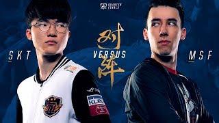 Faker VS PowerOfEvil | SKT vs MSF | Worlds 2017 - League Of Legends highlights