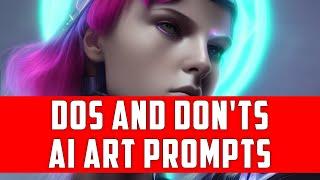 How to properly write AI Art text prompts