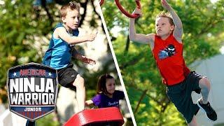 Myler Bros (Ninja Kidz TV) Conquer the Course! (S1 E13) | TOP 5 RUNS | American Ninja Warrior Junior