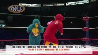 CMLL - MANO A MANO / KEMALITO  VS  KEMONITO / ARENA MÉXICO/15-11-24