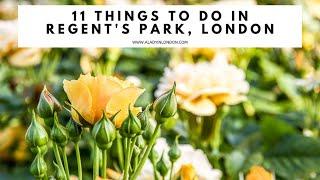 REGENT'S PARK, LONDON | Rose Garden | Boating Lake | Regent's Canal | Regent's Park Inner Circle