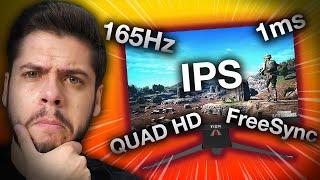 MONITOR CUSTO X BENEFÍCIO 165Hz, 1440p, IPS, Freesync e RGB!?! TIEM T27QSSM