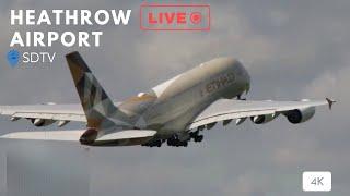 Heathrow Airport Live  - EGLL-LHR -  13th August 2024