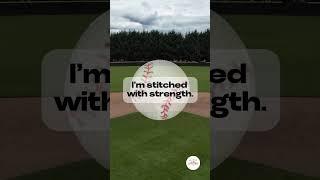 Life is like a baseball #StitchedWithStrength #MadeToFly #Inspiration #affirmations #DreamBig #fly