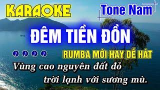 Đêm Tiền Đồn Karaoke Tone Nam Nhạc Sống RUMBA NHẠC LÍNH MỚI HAY DỄ HÁT - Minh Đức Karaoke