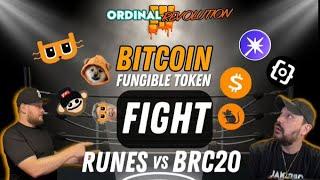 BITCOIN FUNGIBLE TOKEN FIGHT! (Runes vs BRC20 Who Wins?!)