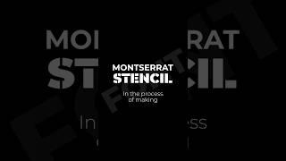 Making "Montserrat Stencil" Font #font #typeface #montserrat #stencil #stencilfont