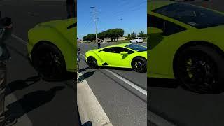 SUPERCARS LEAVING CAR SHOW!