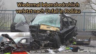 Rasen was das Zeug hält - lebensbedrohlicher Unfall auf der B184 Elbebrücke in Roßlau(Elbe) 27.12.24