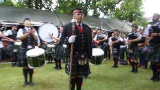 Banda de gaitas del Batallón de San Patricio en Embamex Irlanda.