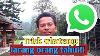 TRICKK WHATSAAPP!! banyak orang yang tidak tau