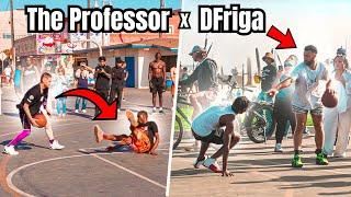 The Professor & DFriga vs PARK HOOPERS ...(INSANE ANKLE BREAKERS)