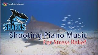 Soothing Piano Music For Strees Relief With Sharks Video Background - TOGU ENTERTAINMENT