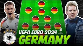  GERMANY Potential Lineups UEFA Euro 2024 ft. Florian Wirtz, Jamal Musiala