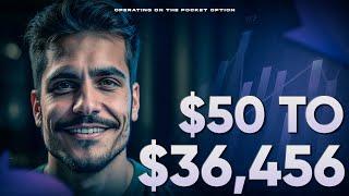 $50 to $36,456 on Pocket Option | Binary Options Strategy So EASY You’ll Think Too Good to Be True