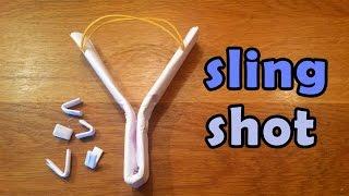 How To Make a Simple Strong Paper Slingshot - Paper Ninja Weapons