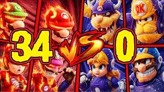 TEAM MARIO, LUIGI, PEACH, WALUIGI VS TEAM BOWSER, DONKEY KONG, WARIO, DAISY - Strikers Battle League