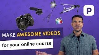 How to make AWESOME VIDEOS for your online course (video recording tutorial)