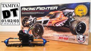 Tamiya DT-01/02/03 Project #3: Tamiya Racing Fighter (DT-03) Unboxing & Gear Box Assembly!