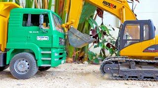 [30min] Car Toy Play with Excavator, Tank, Truck Toys Pretend Play Activity