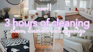 NEW  3 HOURS OF CLEANING, DECORATING & ORGANIZING || CLEANING MARATHON || CLEANING MOTIVATION