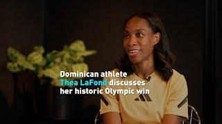 Dominican athlete Thea LaFond discusses her historic Olympic win