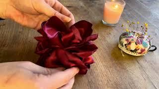 How to make Fabric flowers from scrap fabrics - Millinery Hair Accessory Handmade tutorial