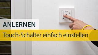 Einstellung Touch-Schalter für Schellenberg-Raffstore- und Rollladenmotoren