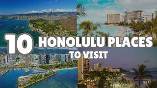 Top 10 Best Places to Travel in Honolulu Hawaii United States America - Honolulu Travel Guide 2025