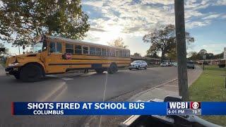 Multiple shots fired at a school bus in Columbus