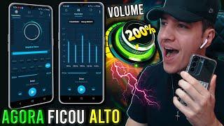 Aumentar o VOLUME do CELULAR ALÉM do PERMITIDO - Agora SIM 2024