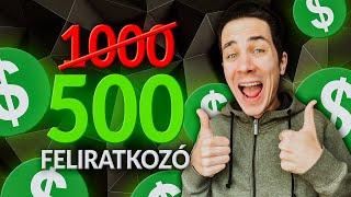 1000 feliratkozó ALATT vagy? JÓ HÍREM VAN!