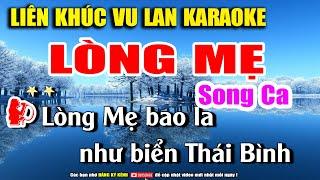 Liên Khúc Karaoke Song Ca Lòng Mẹ | Nhạc Sống Trữ Tình Tuyển Chọn Toàn Bài Hay | Hát Mãi Không Chán