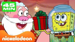 Bob L’éponge | Moments d'hiver à Bikini Bottom ! | Compilation de 45 minutes | Nickelodeon France