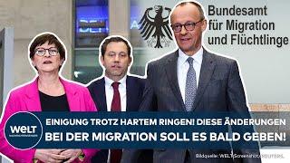 SONDIERUNGSGESPRÄCHE: Einigung in wichtigen Punkten der Migration - Union bringt SPD zum Mitziehen