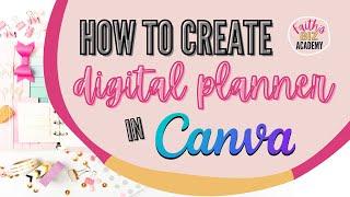 How to create simple digital planner in Canva (with hyperlinked tabs!)