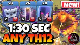 TH12 Yeti Witch Attack With Bat Spell | Best TH12 Attack Strategy in Clash of Clans