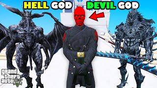 Franklin Trap New DEVIL GOD Brother of HELL GOD In GTA 5 | SHINCHAN and CHOP
