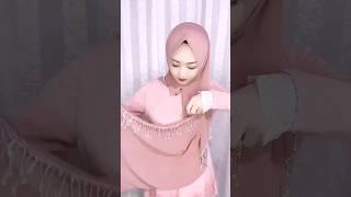 Beautiful pink hijab