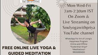 Art of Living's Free Online Live Yoga Sessions Day 3