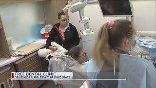 OSU dental students give free care for kids on "Give Kids a Smile Day"