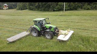 Mowing Grass Hay Down in Georgia