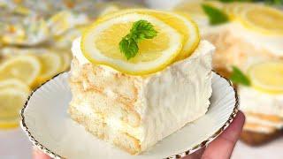 NO-BAKE Lemon Cake: 4 Ingredients