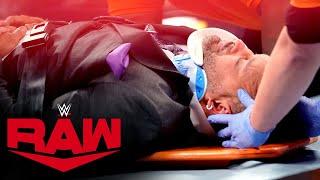 Unaired footage of MVP after Edge's attack: Raw Exclusive, March 9, 2020