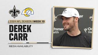 Derek Carr on his play, Rams defense | New Orleans Saints