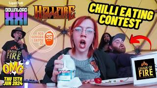 CHILI EATING CONTEST  Super Hot Peppers at Download Festival 2024 with UK Chilli Queen