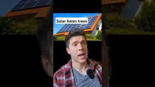 solar hates trees #homestead #offgridsystem #permaculturelife
