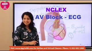 NCLEX - AV Block -  ECG