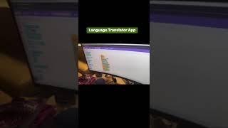 Learned to created language translator apps #codinghumor #apps #fun #kids #language #shorts